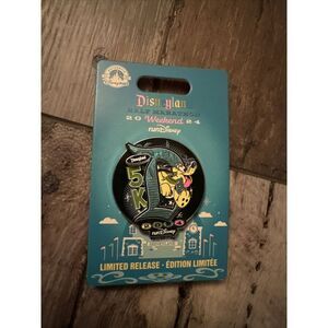 Disneyland Disney 2024 Half Marathon Weekend Pluto 5K Run LR Pin
